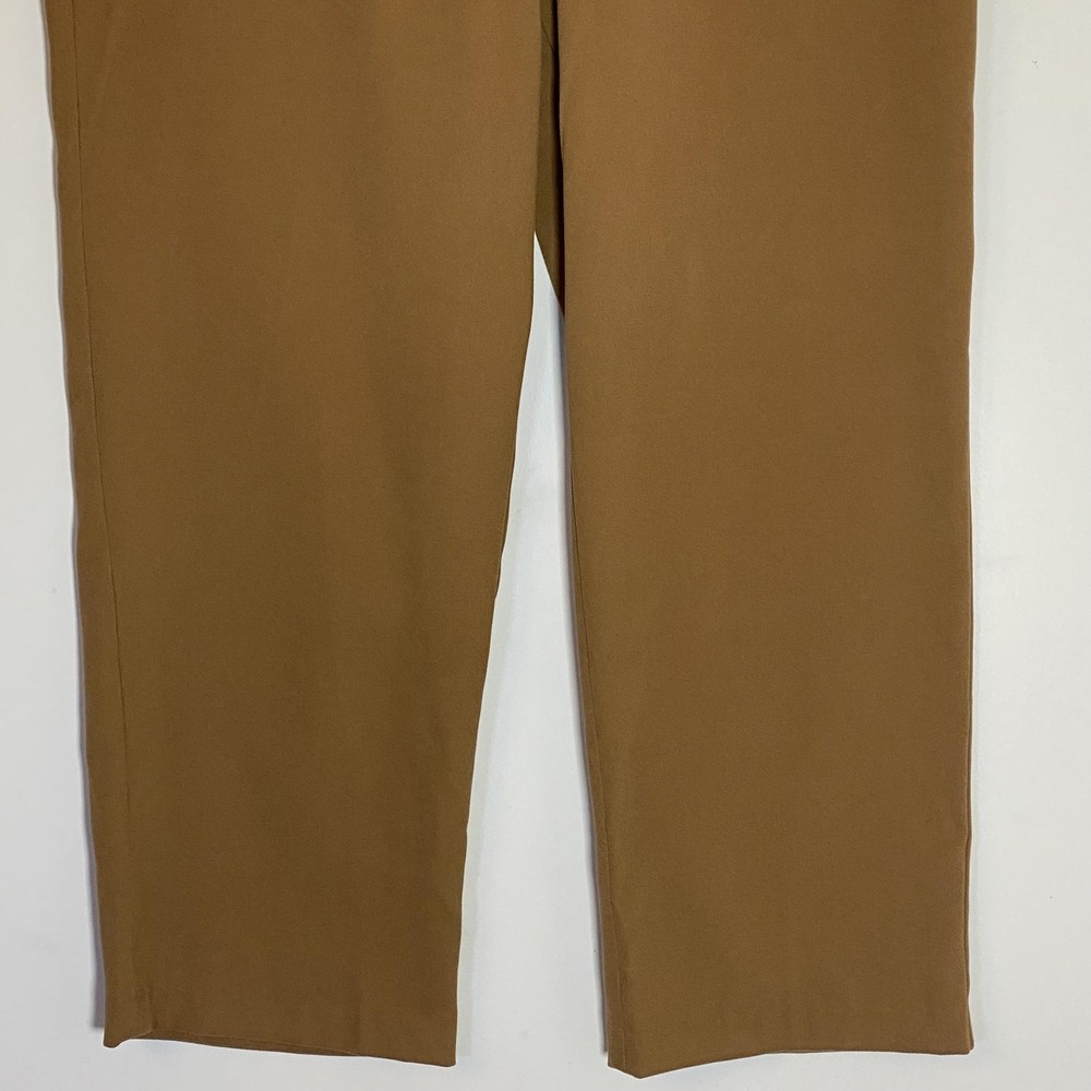 Coldwater Creek Pants Womens 12P Brown Moleskin Twill Straight Leg‎ Dress Petite - Picture 3 of 16